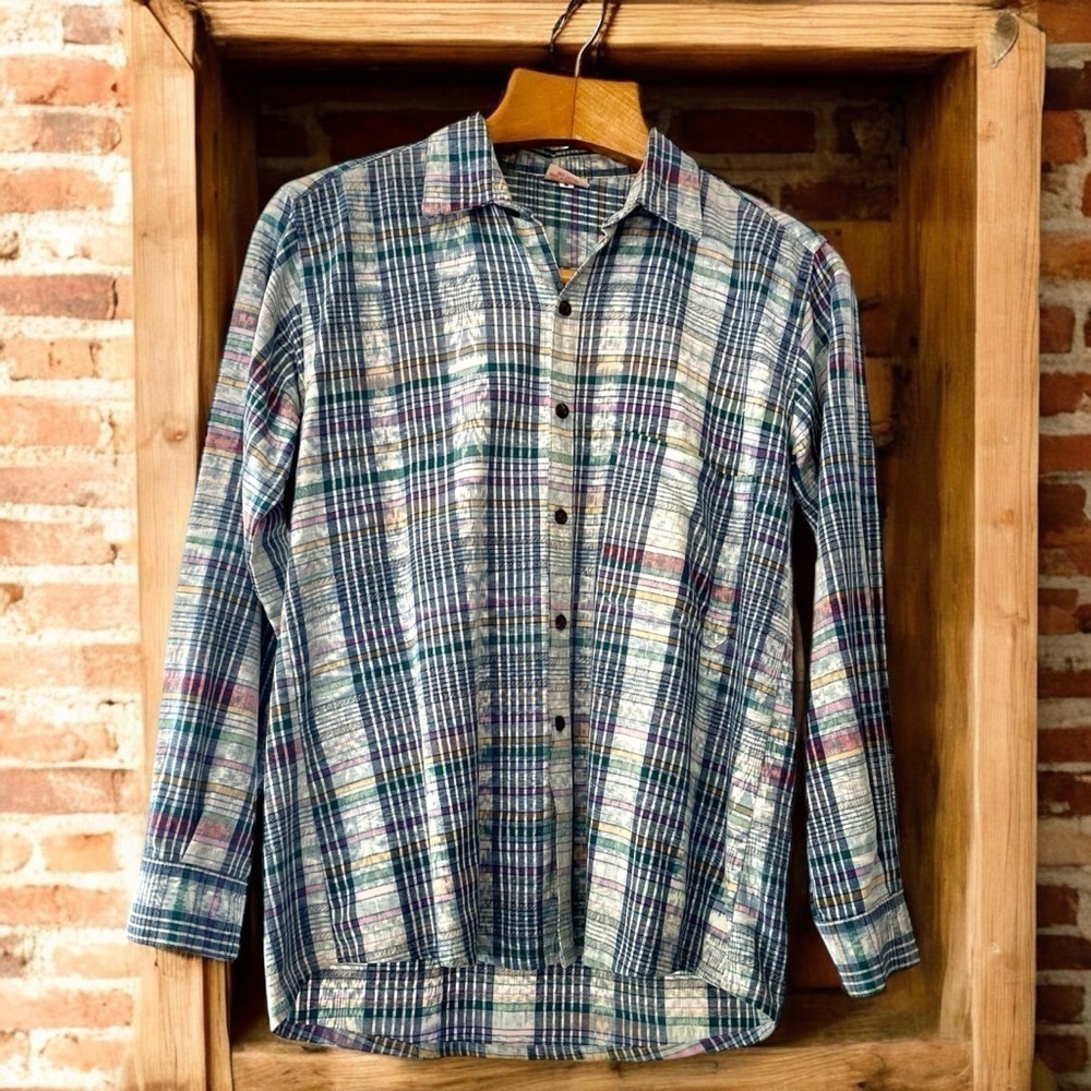 Altiplano button down shirt, size M, Guatemala, all cotton, excellent condition